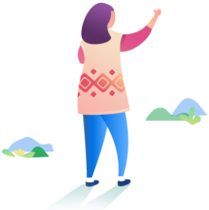 Lady back Illustration